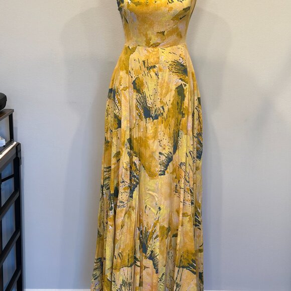 Free People Nellie Printed Maxi Dress - Size 10 - $65 - Picture 3 of 5